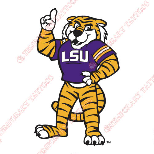 LSU Tigers Customize Temporary Tattoos Stickers NO.4917